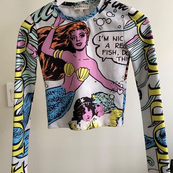 Fiorucci Multicolor Princess of the Sea Graphic Longsleeve Top - Picture 5 of 5